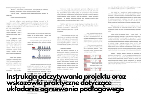 instrukcja do projektu podłogówki instrukcja do projektu podłogówki